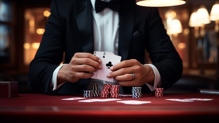 Live-dealer studio setup showing multi-camera angles and real-time game action